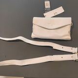 Borsa a Tracolla in Vera Pelle Bianco