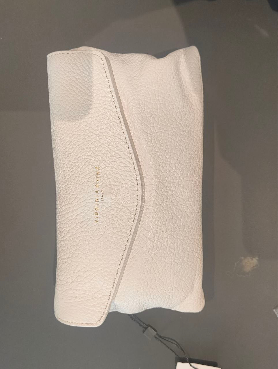 Borsa a Tracolla in Vera Pelle Bianco