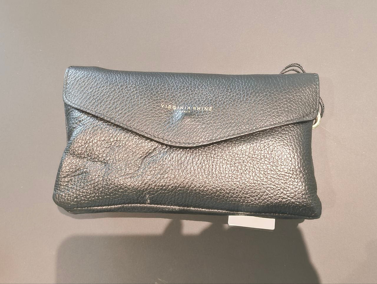 Borsa a Tracolla in Vera Pelle Nero