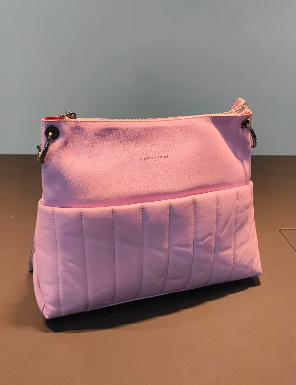 Borsa a Spalla in Sauvage Leather Lilla