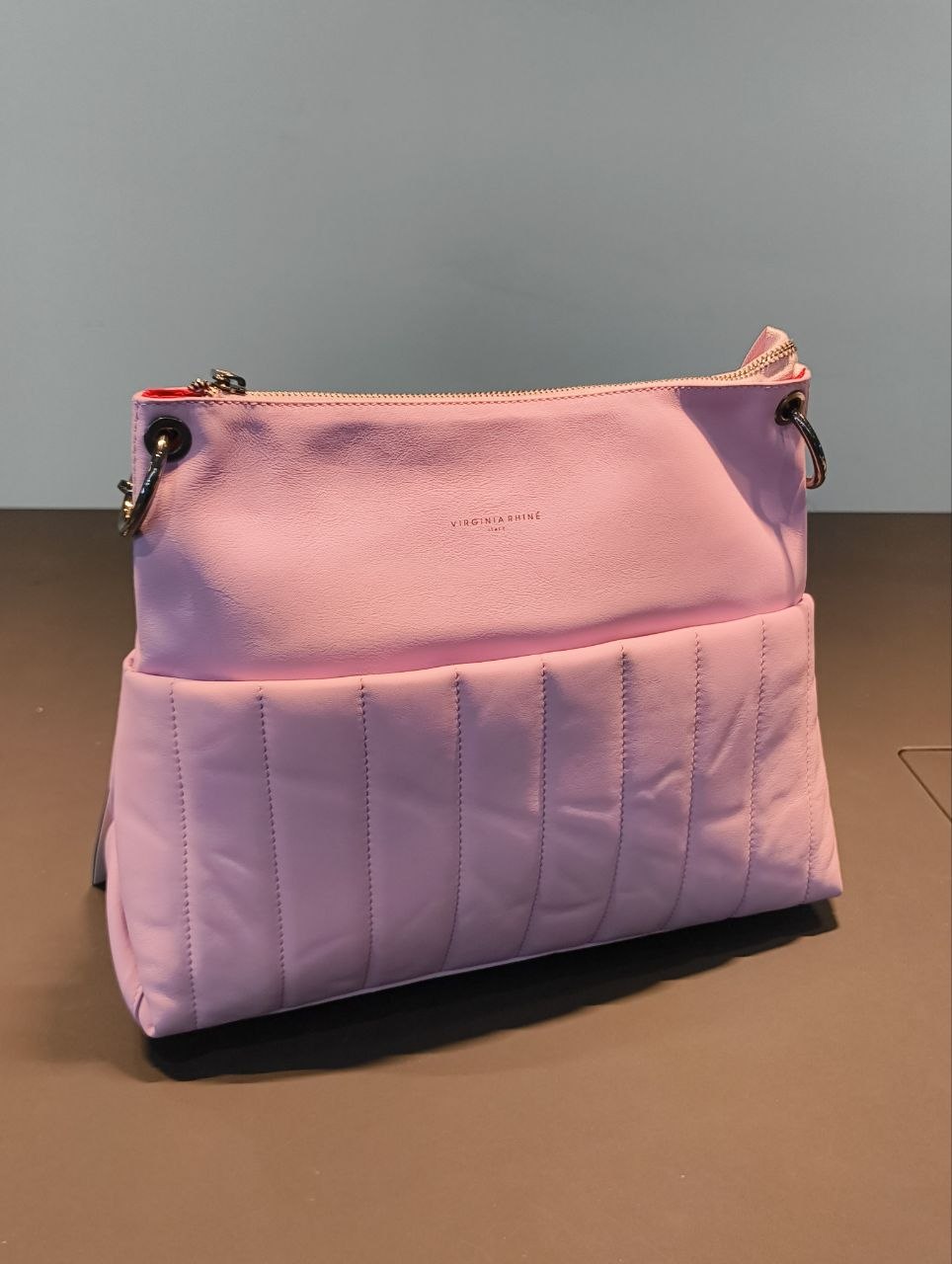 Borsa a Spalla in Sauvage Leather Lilla