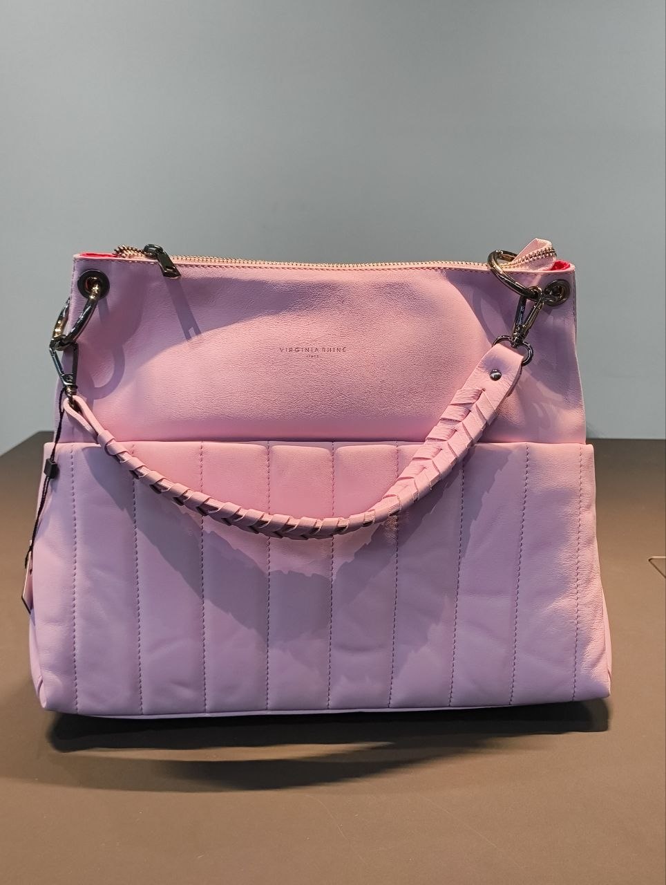 Borsa a Spalla in Sauvage Leather Lilla