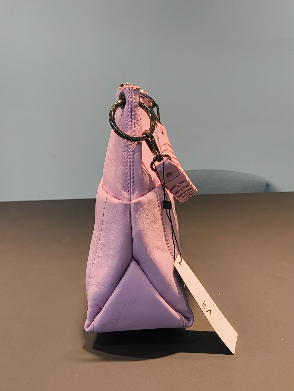 Borsa a Spalla in Sauvage Leather Lilla