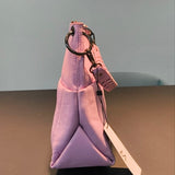 Borsa a Spalla in Sauvage Leather Lilla