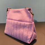 Borsa a Spalla in Sauvage Leather Lilla