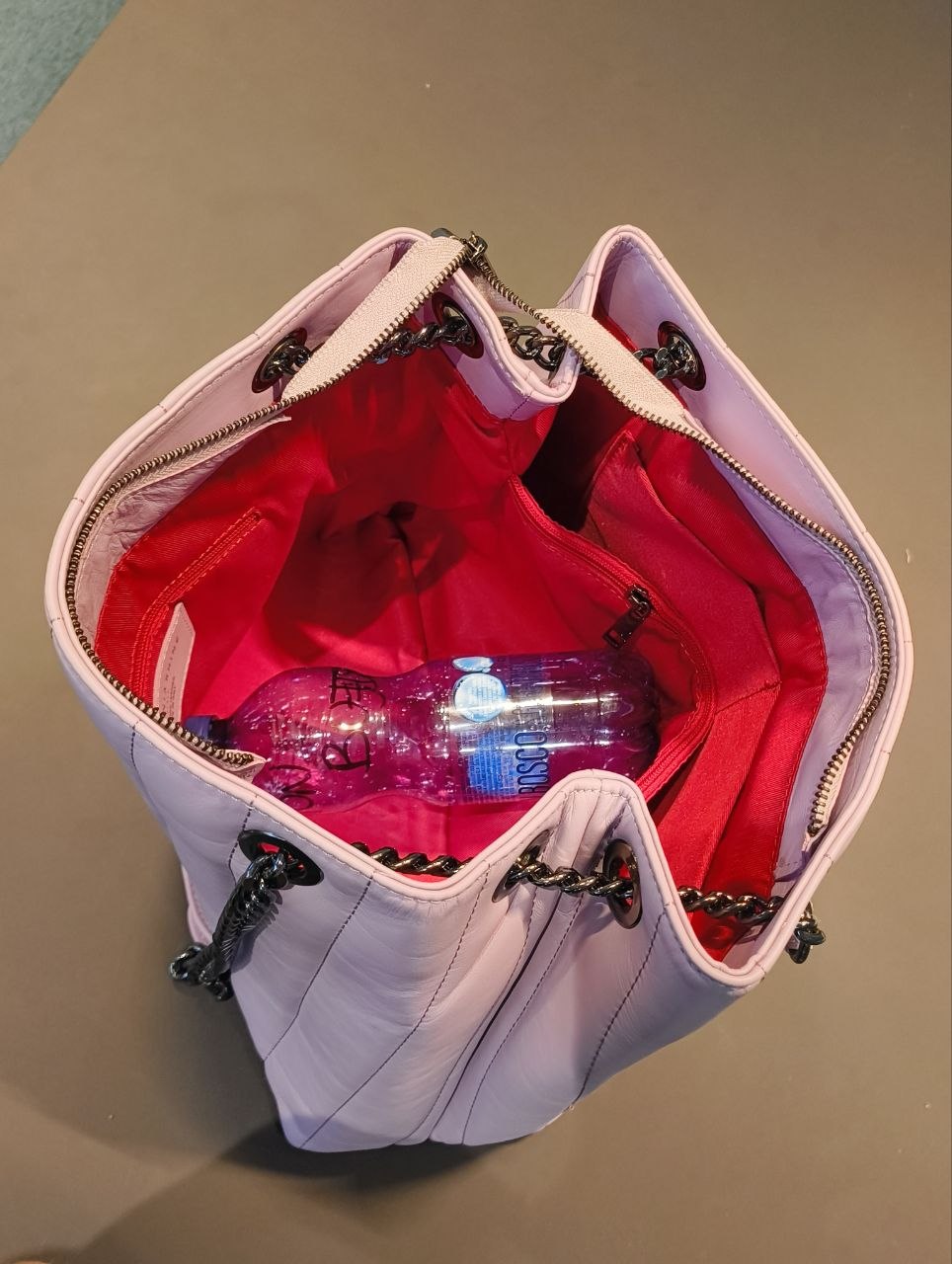 Borsa a Spalla in Sauvage Leather Lilla