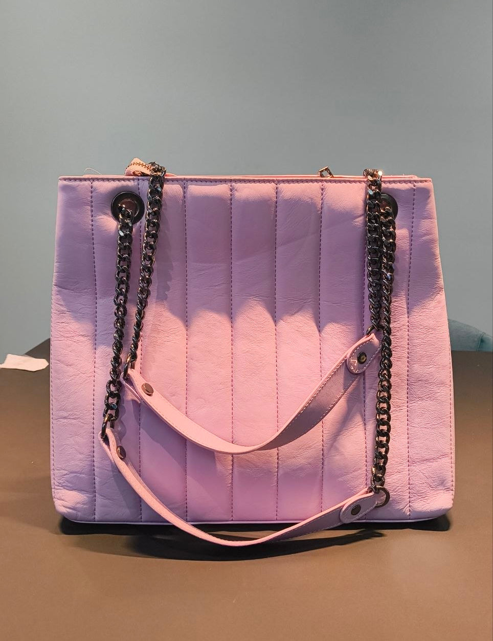 Borsa a Spalla in Sauvage Leather Lilla