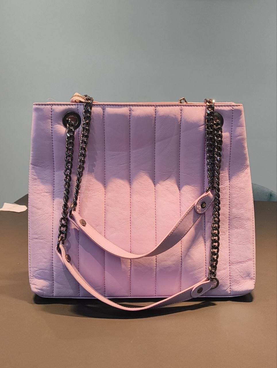 Borsa a Spalla in Sauvage Leather Lilla