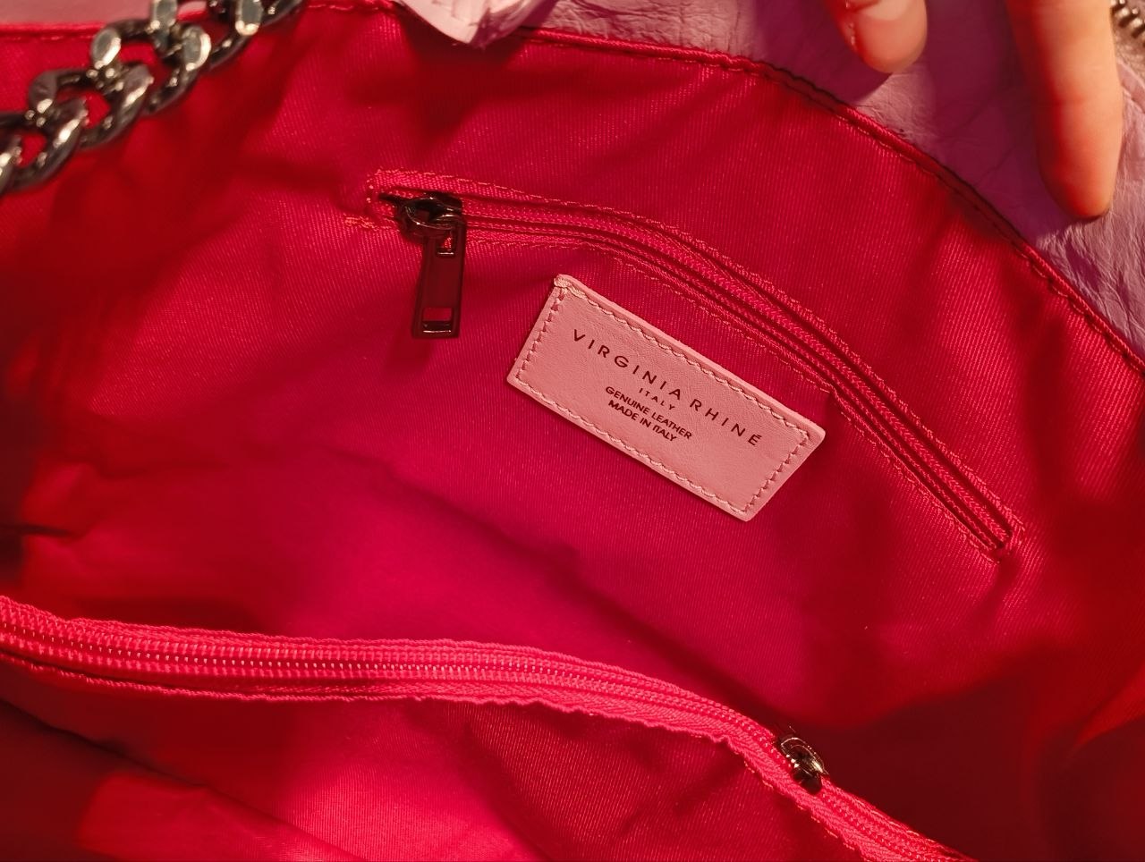 Borsa a Spalla in Sauvage Leather Lilla