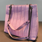 Borsa a Spalla in Sauvage Leather Lilla