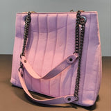 Borsa a Spalla in Sauvage Leather Lilla