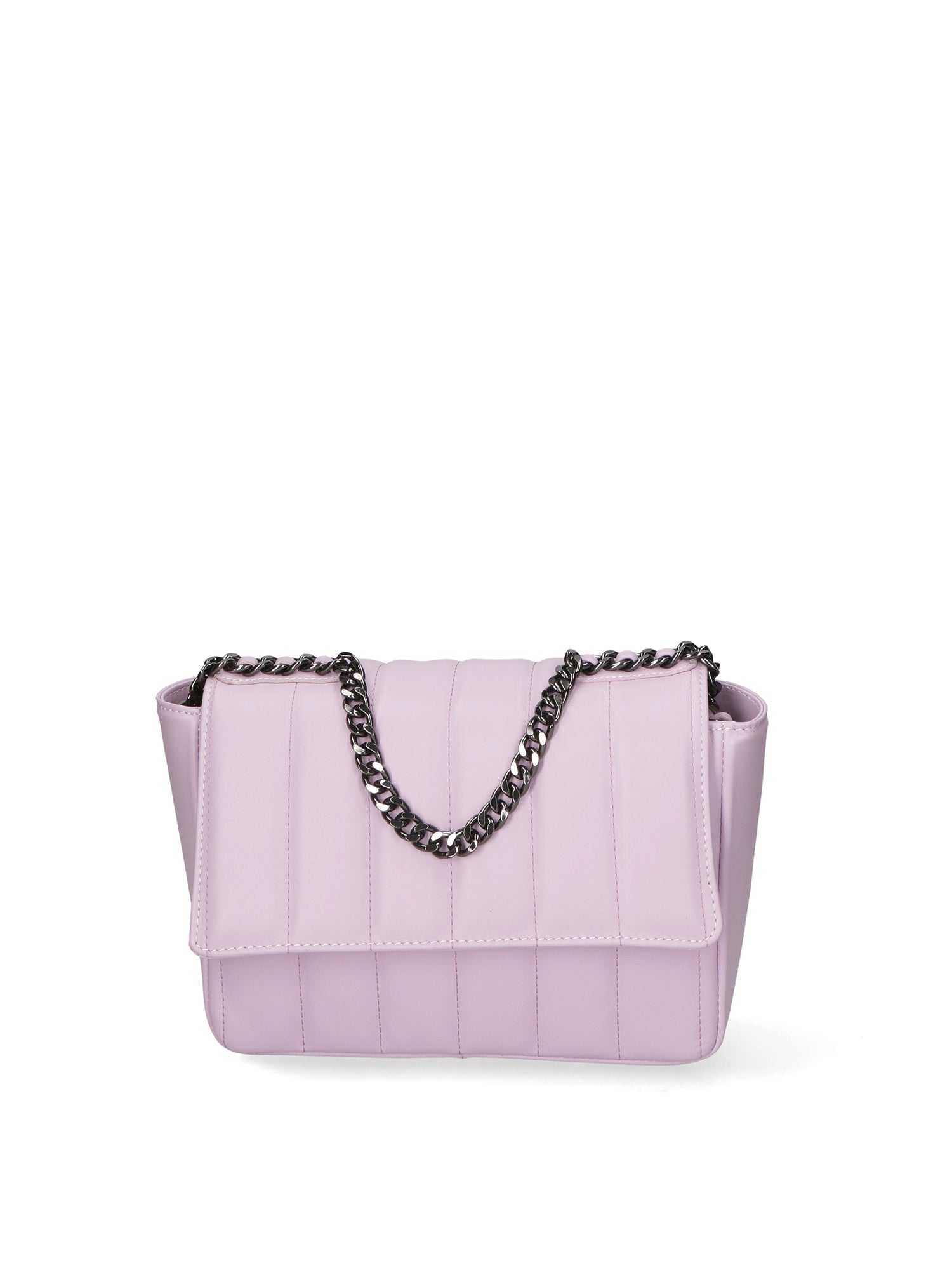 Borsa a Spalla in Vera Pelle Viola
