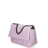 Borsa a Spalla in Vera Pelle Viola