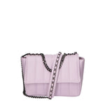Borsa a Spalla in Vera Pelle Viola