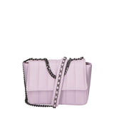 Borsa a Spalla in Vera Pelle Viola