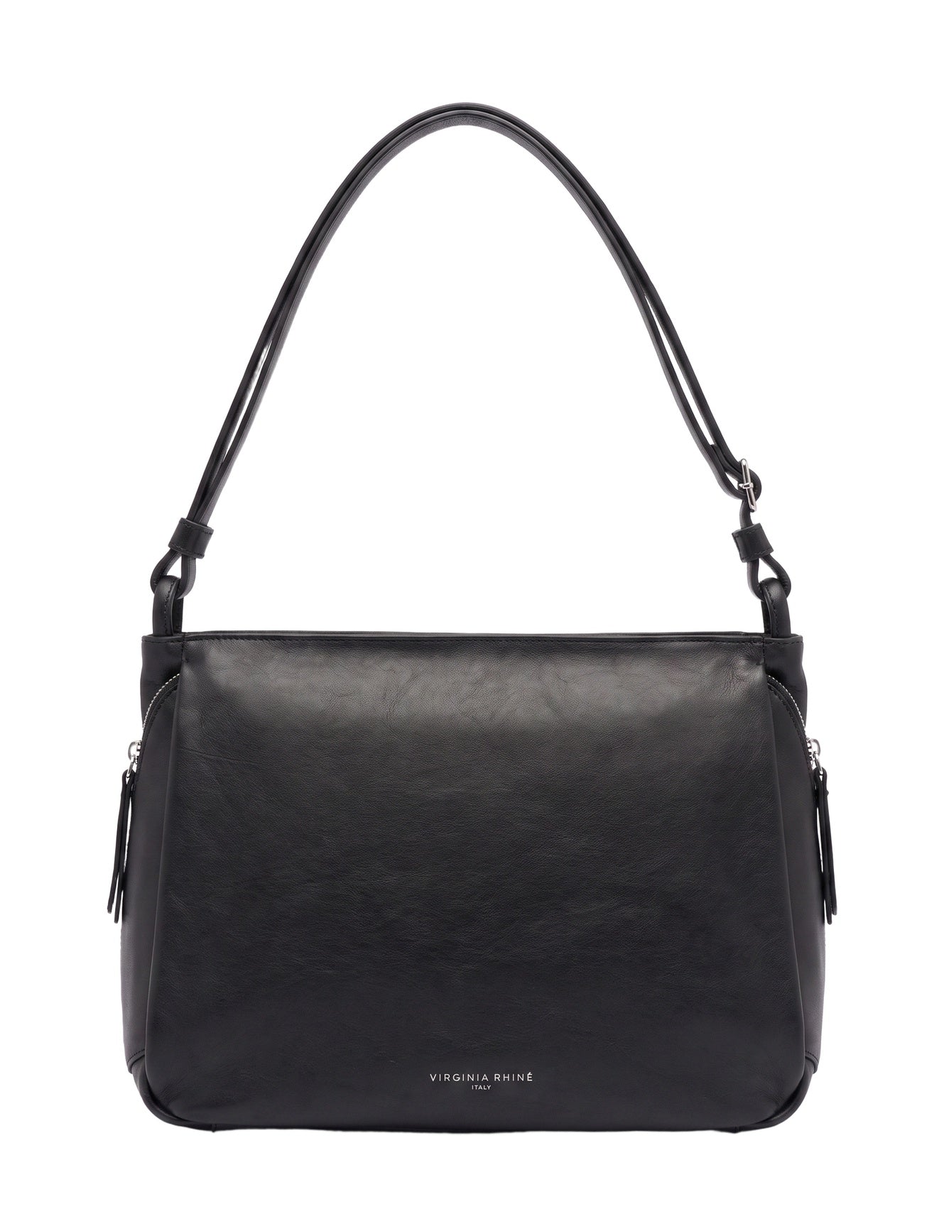 Borsa a Spalla in Vera Pelle Nero