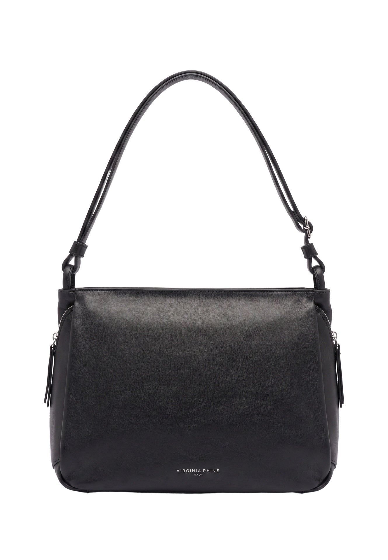 Borsa a Spalla in Vera Pelle Nero