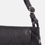 Borsa a Spalla in Vera Pelle Nero