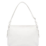 Borsa a Spalla in Sauvage Leather Bianco