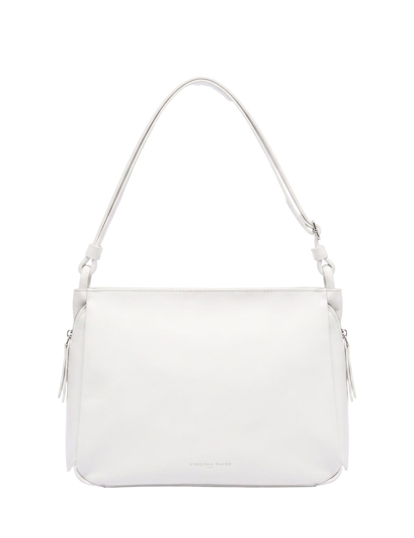 Borsa a Spalla in Sauvage Leather Bianco