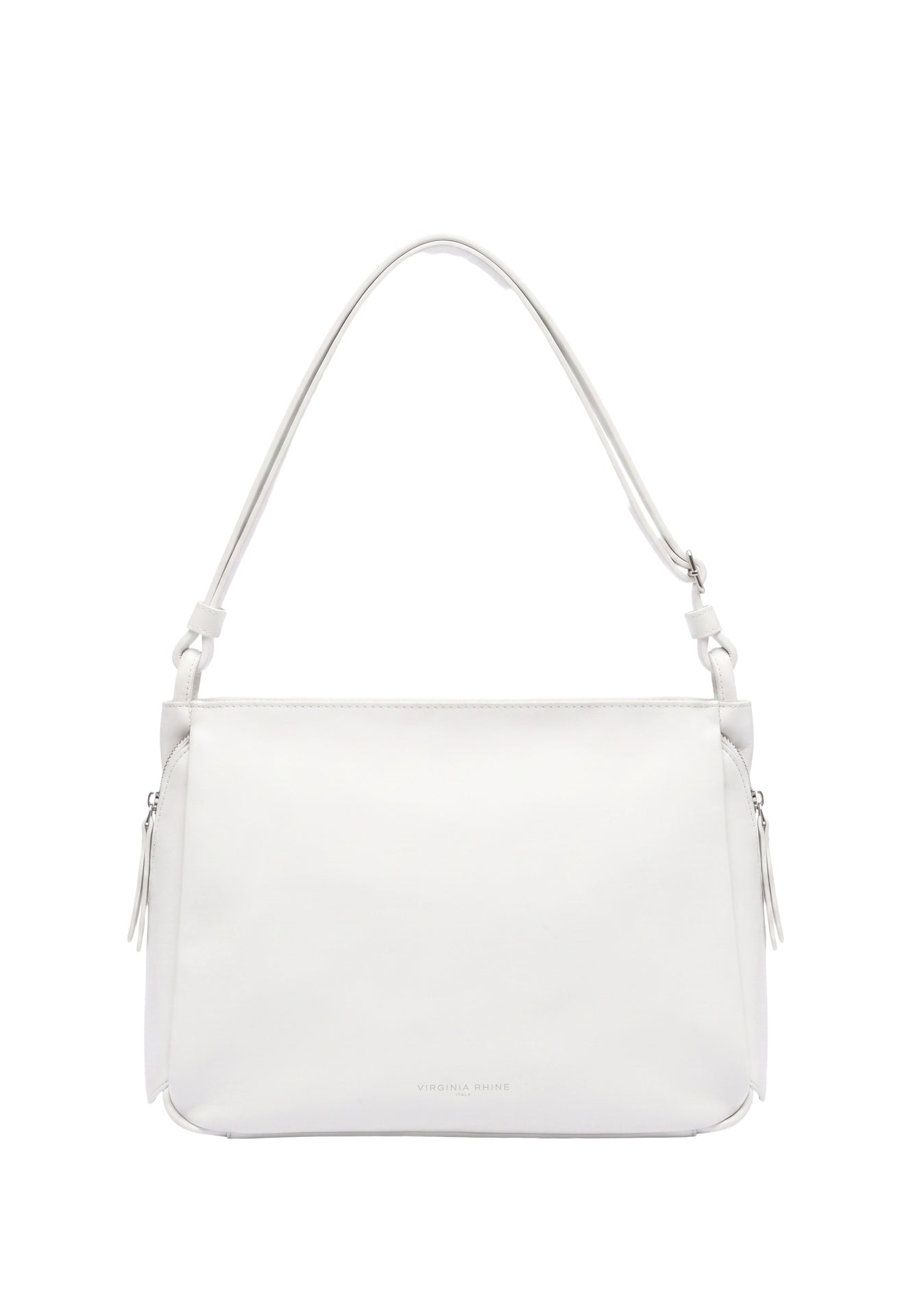 Borsa a Spalla in Sauvage Leather Bianco