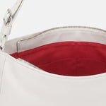 Borsa a Spalla in Sauvage Leather Bianco