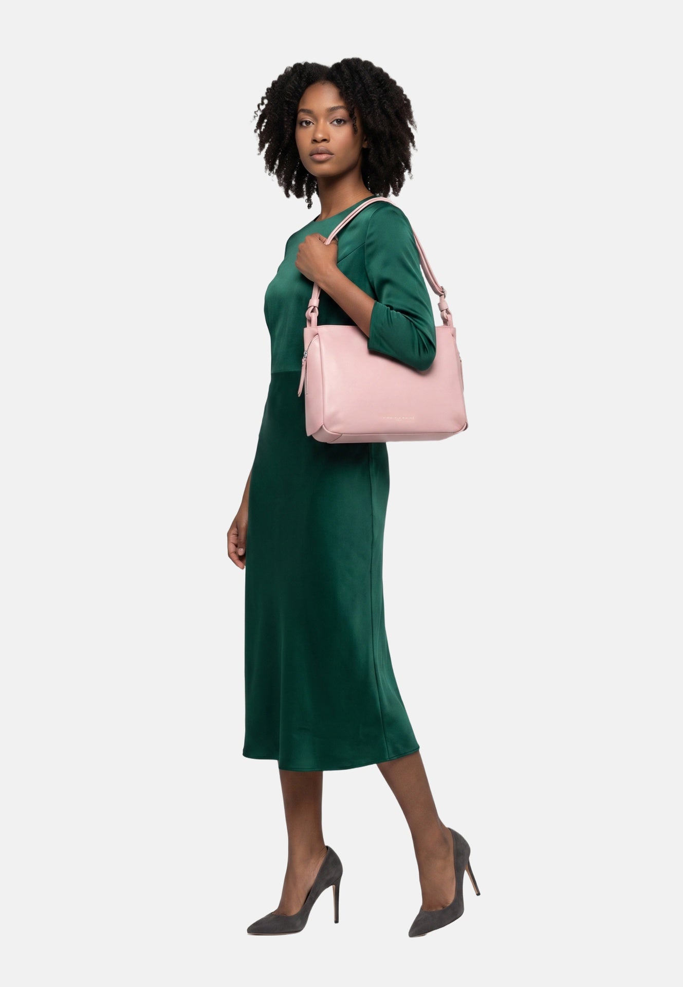 Borsa a Spalla in Sauvage Leather Rosa