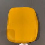 Borsa a Tracolla in Dollaro Leather Giallo Scuro