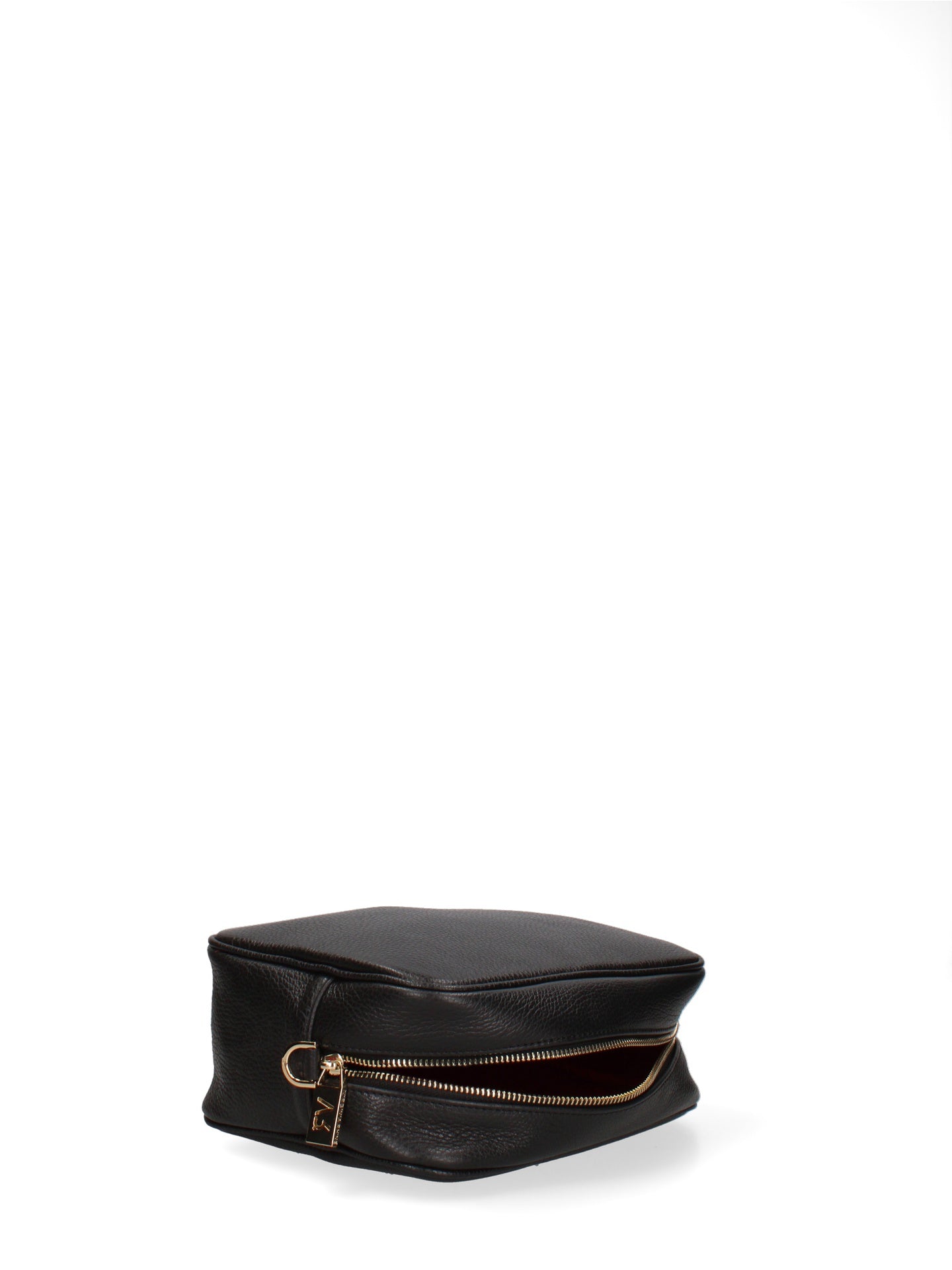 Borsa a Tracolla in Dollaro Leather Nero
