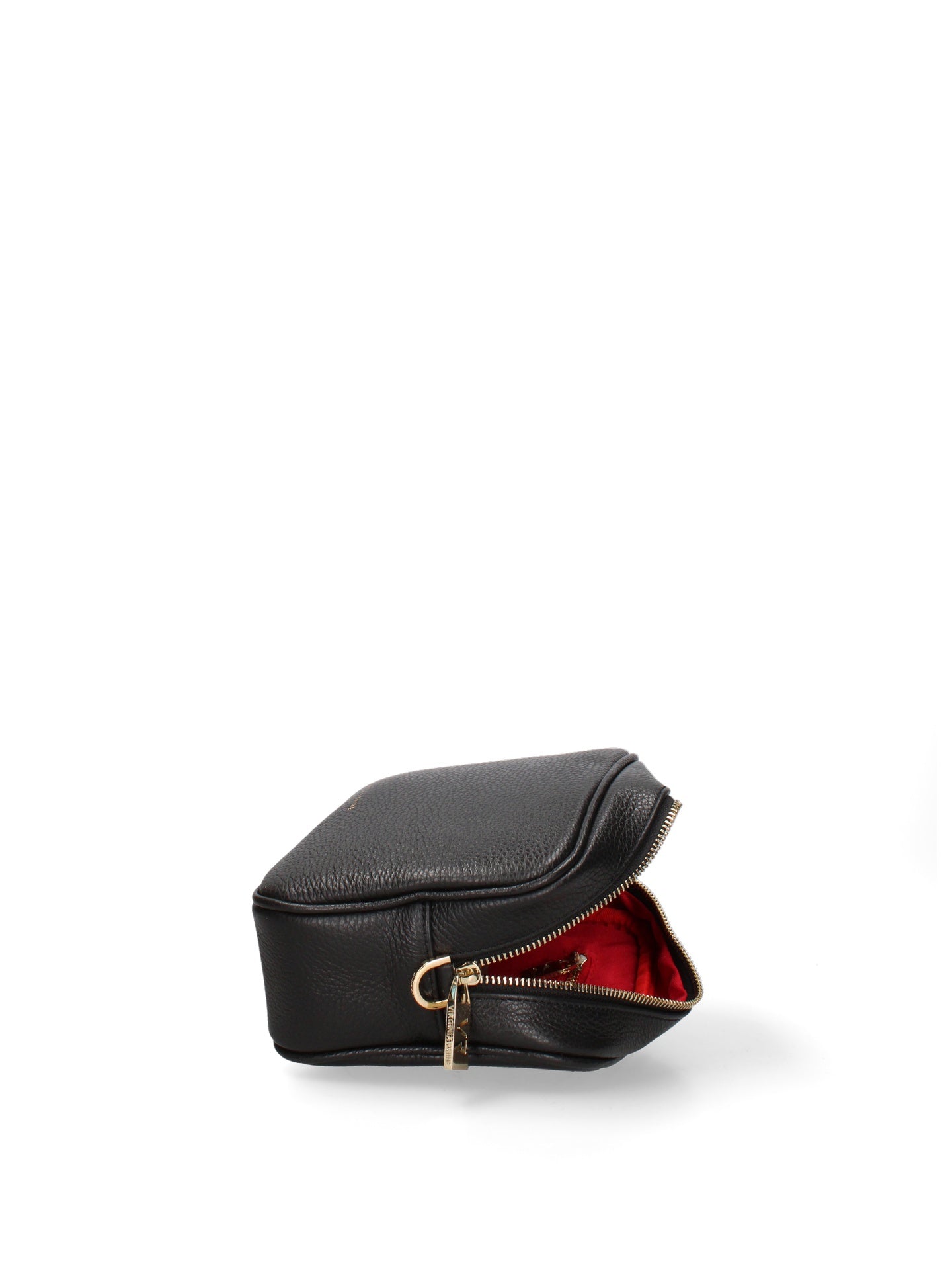 Borsa a Tracolla in Dollaro Leather Nero