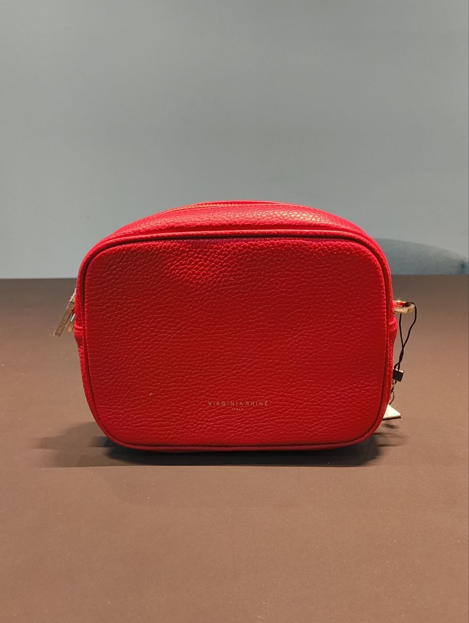 Borsa a Tracolla in Dollaro Leather Rosso