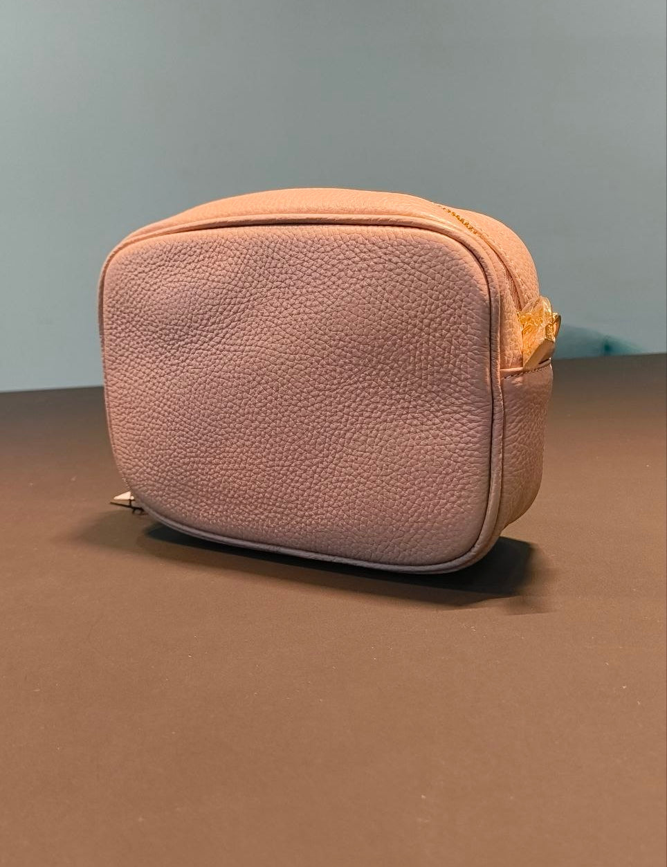 Borsa a Tracolla in Dollaro Leather Rosa