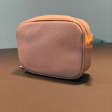 Borsa a Tracolla in Dollaro Leather Rosa
