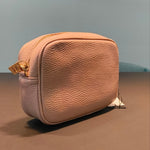 Borsa a Tracolla in Dollaro Leather Rosa