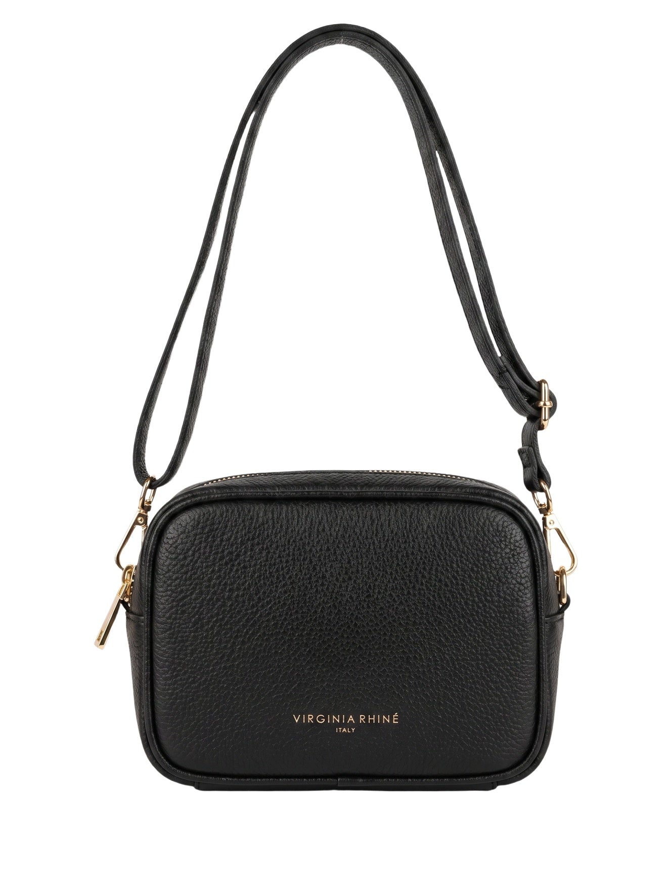 Borsa a Tracolla in Vera Pelle Nero