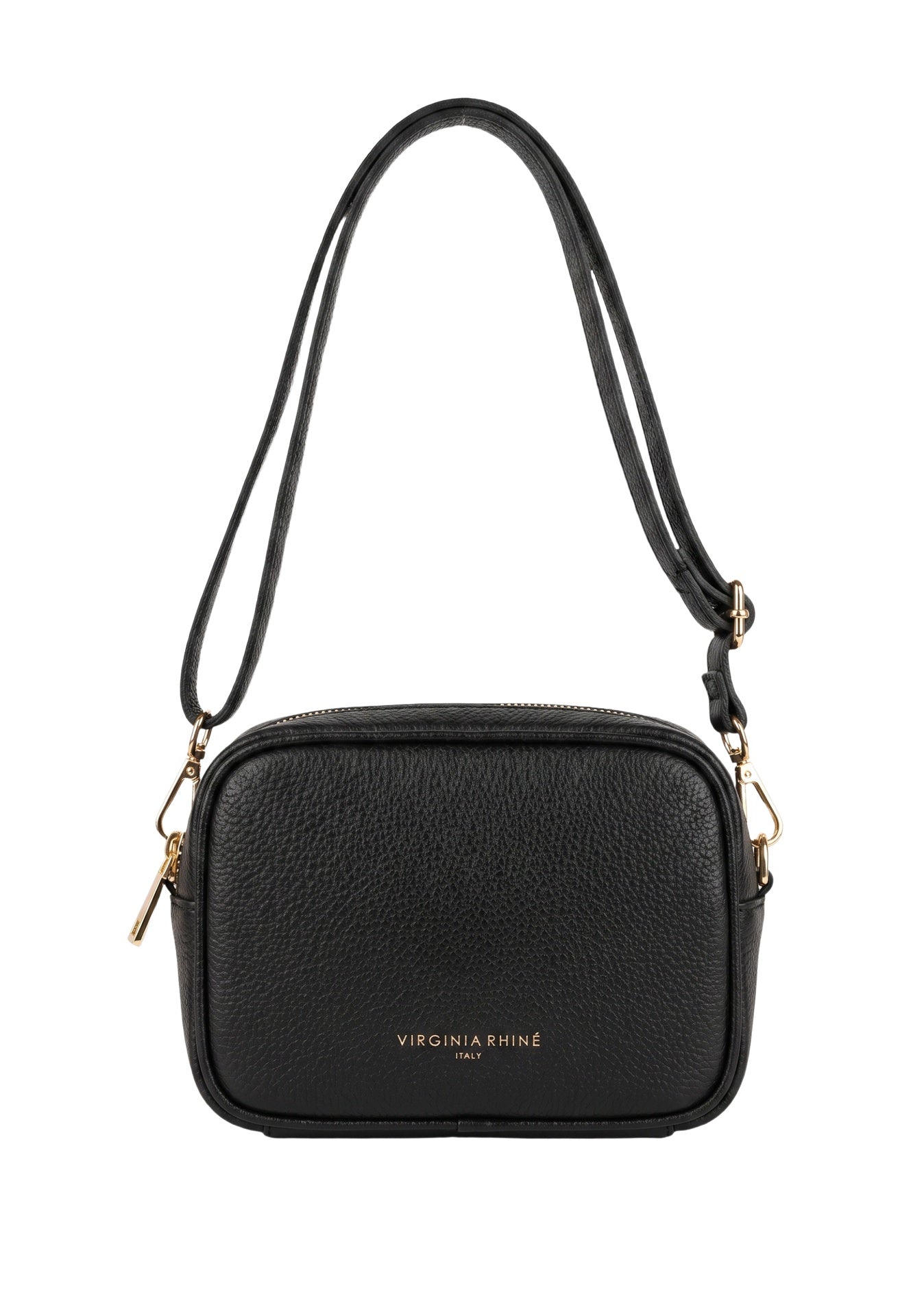 Borsa a Tracolla in Vera Pelle Nero