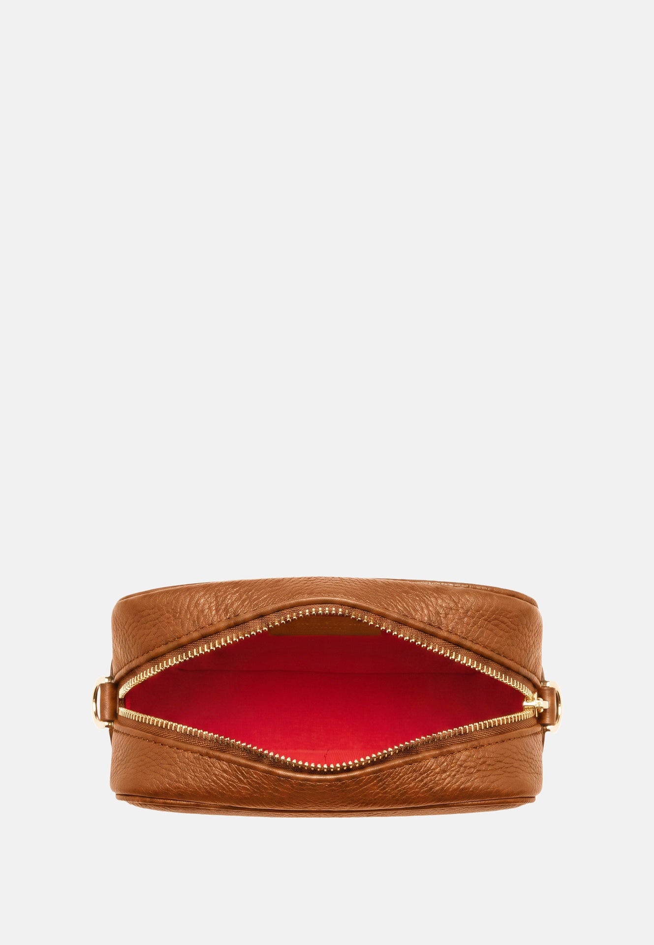 Borsa a Tracolla in Vera Pelle Cognac