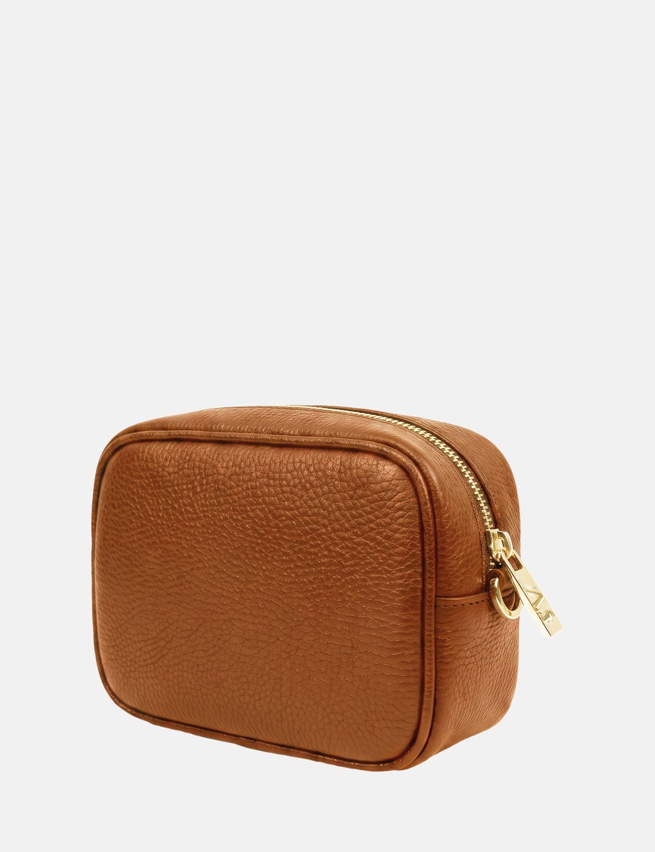 Borsa a Tracolla in Vera Pelle Cognac