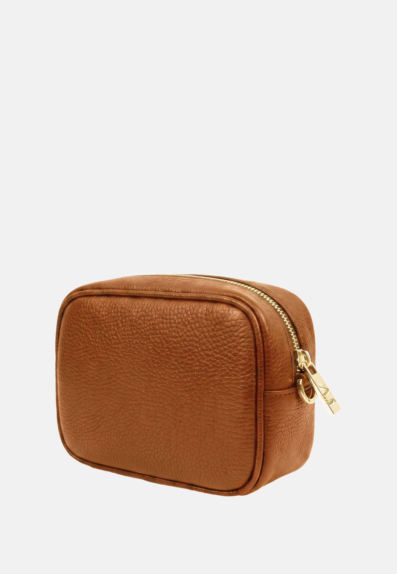 Borsa a Tracolla in Vera Pelle Cognac