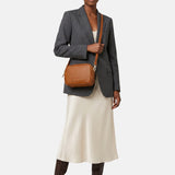 Borsa a Tracolla in Vera Pelle Cognac