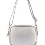 Borsa a Tracolla in Vera Pelle Argento