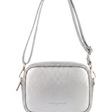 Borsa a Tracolla in Vera Pelle Argento