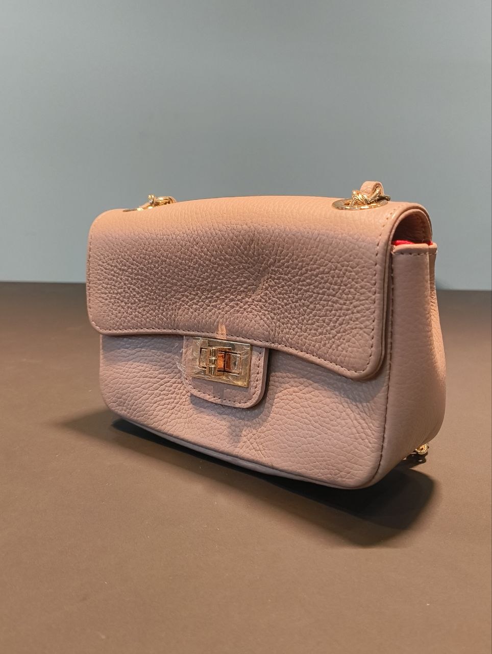 Borsa a Tracolla in Sauvage Leather Rosa
