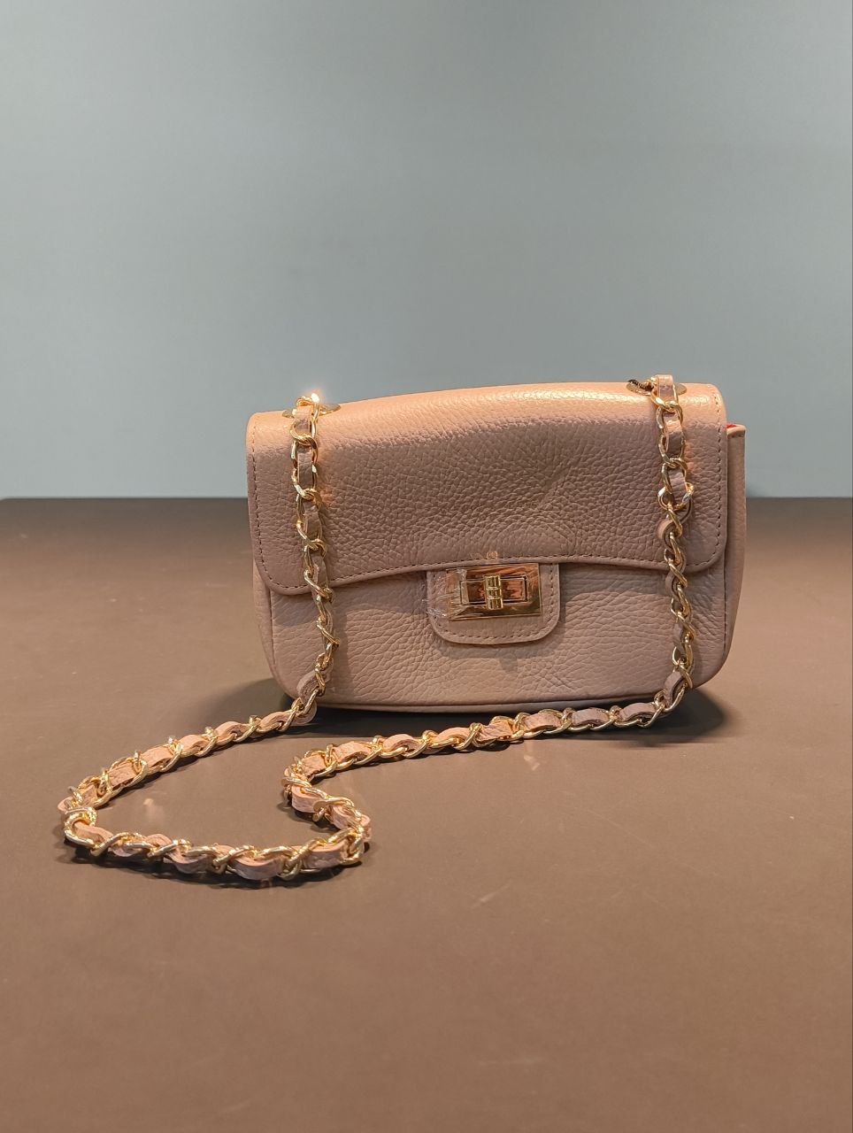 Borsa a Tracolla in Sauvage Leather Rosa