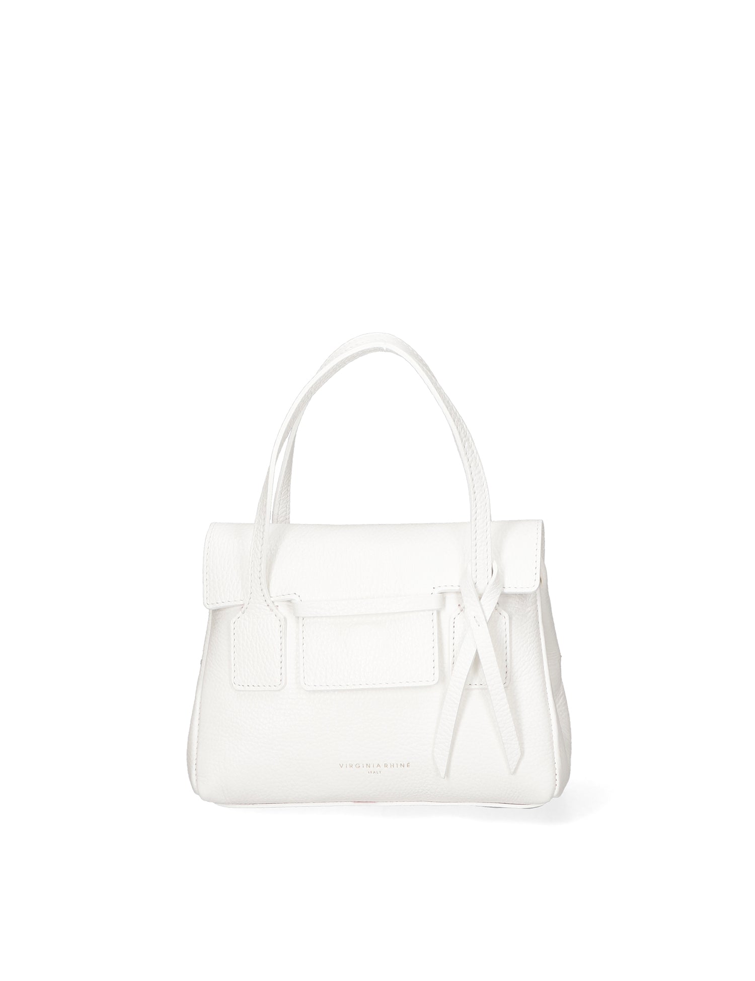 Borsa a Spalla in Vera Pelle Bianco