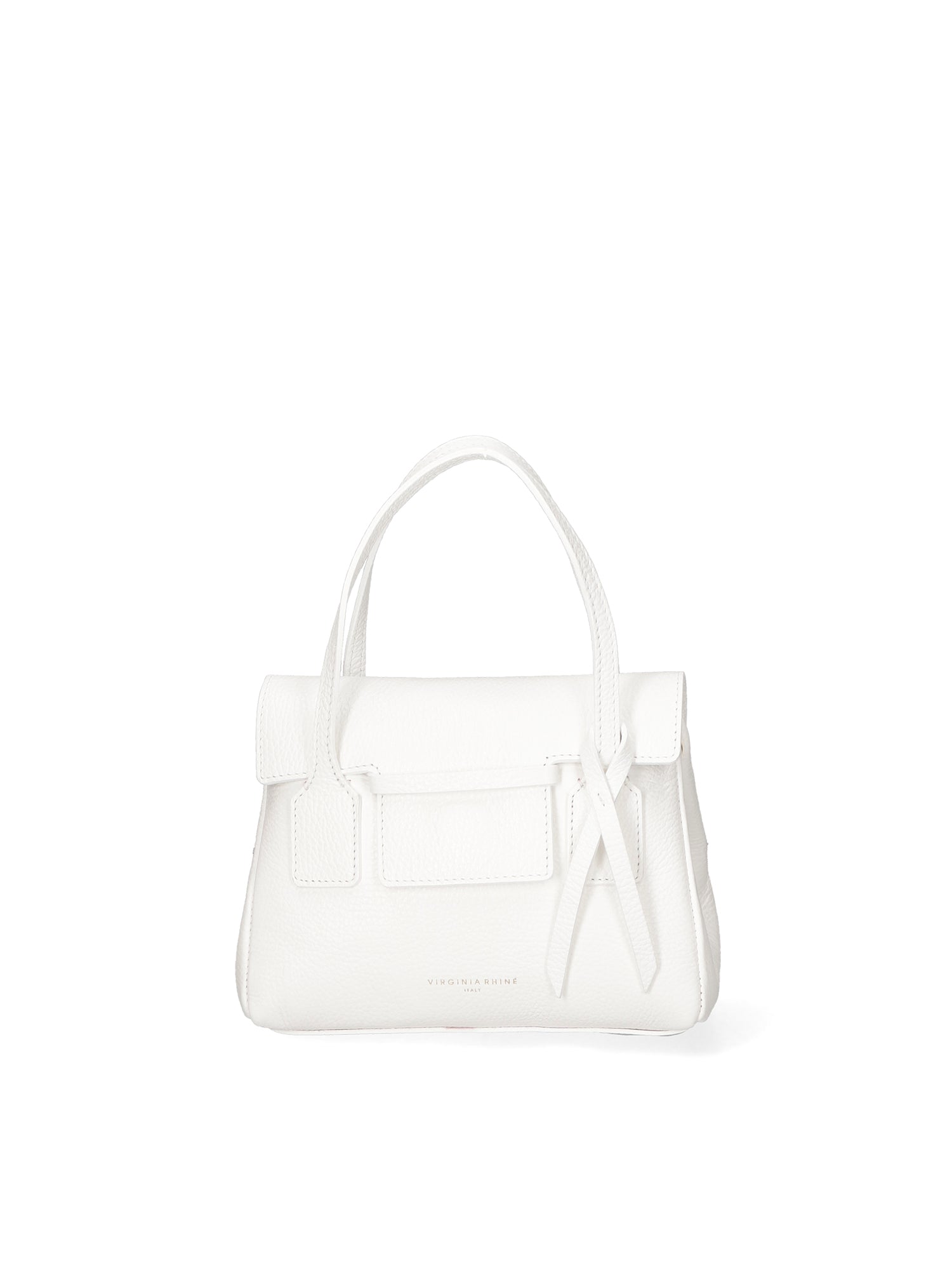 Borsa a Spalla in Vera Pelle Bianco