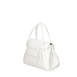 Borsa a Spalla in Vera Pelle Bianco