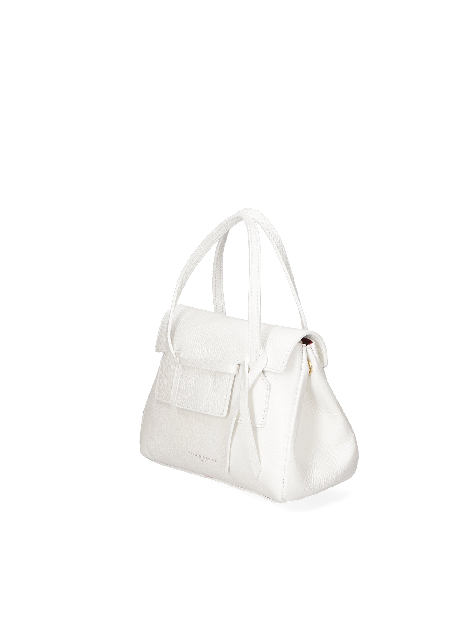 Borsa a Spalla in Vera Pelle Bianco