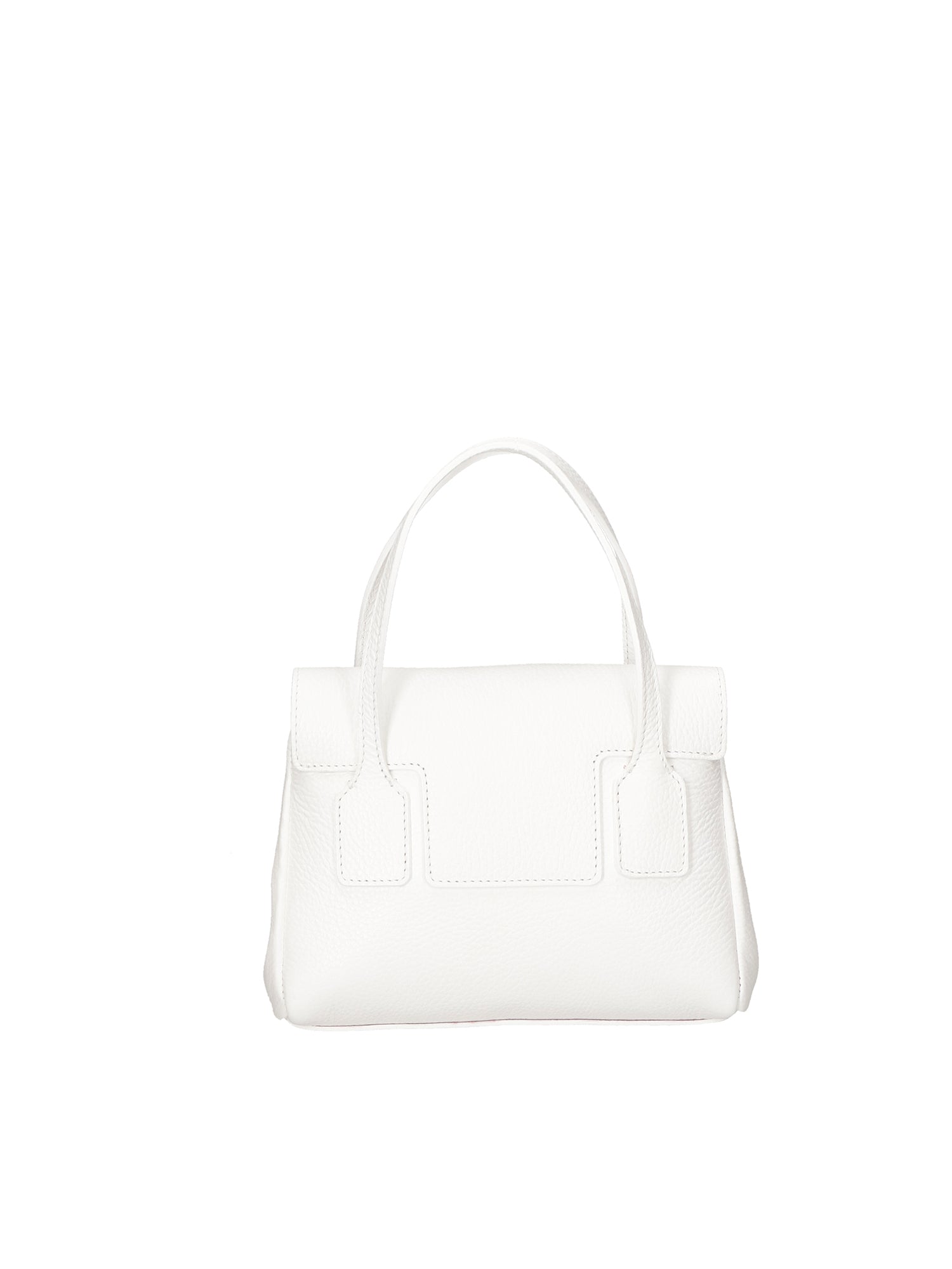 Borsa a Spalla in Vera Pelle Bianco