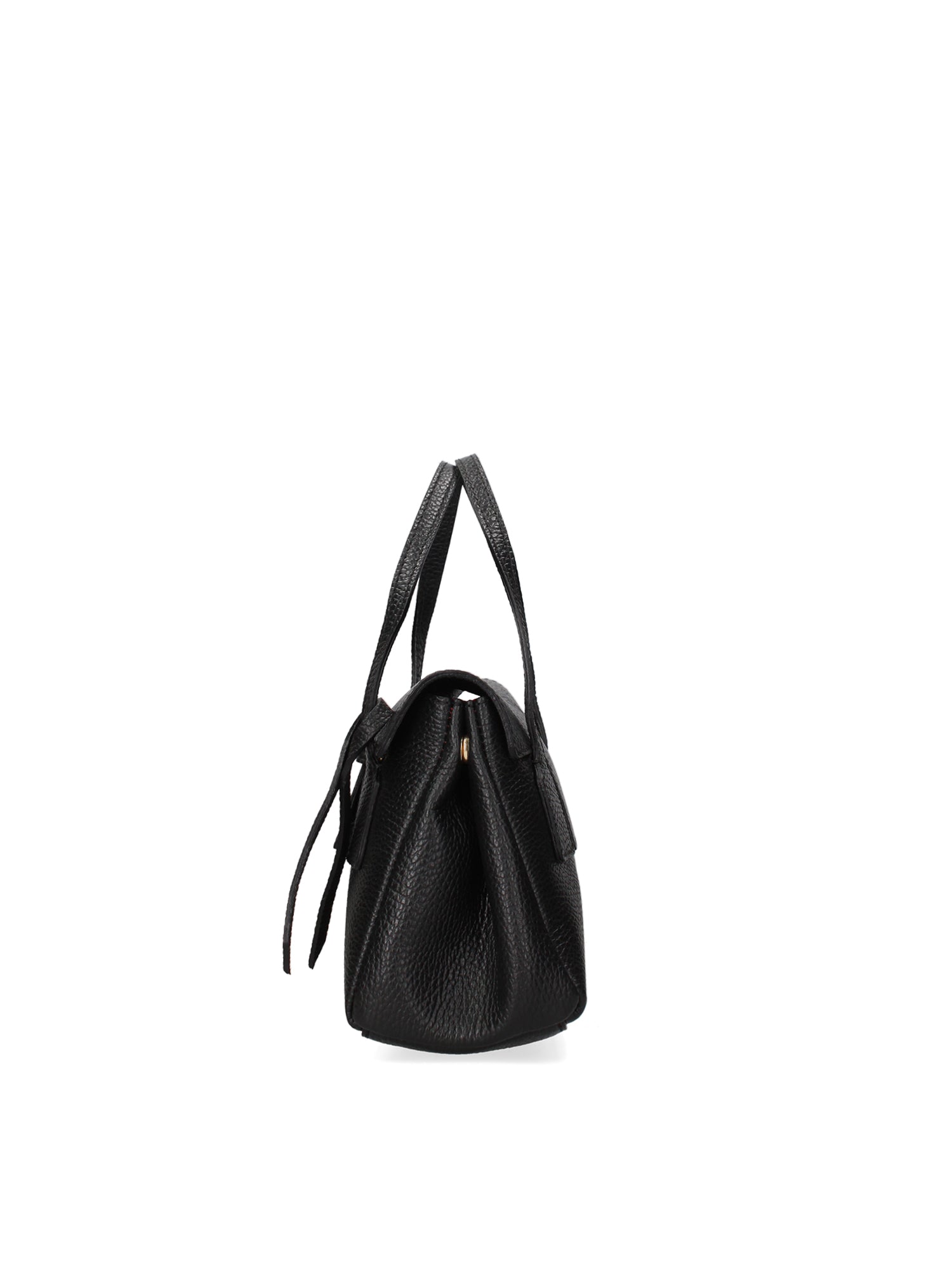 Borsa a Spalla in Vera Pelle Nero